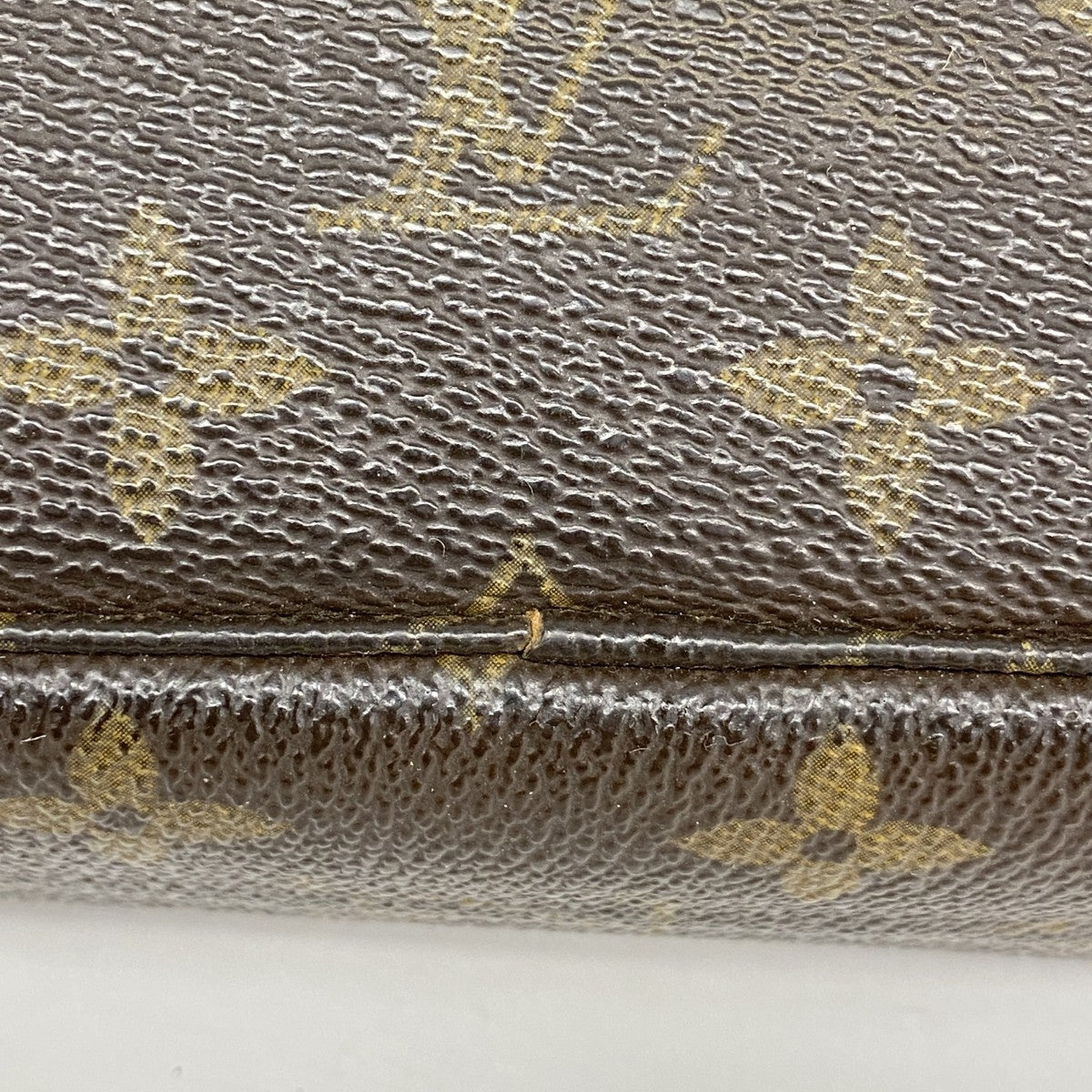 【6fc3428】ルイヴィトン ポーチ モノグラム トゥルーストワレット23 M47524 ブラウン【中古】レディース