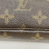 【6fc3428】ルイヴィトン ポーチ モノグラム トゥルーストワレット23 M47524 ブラウン【中古】レディース