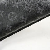 【6fc3465】ルイヴィトン 長財布 モノグラム・エクリプス ポルトフォイユブラザ M61697 ブラック【中古】メンズ
