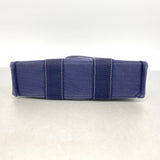 【6fc3466】エルメス トートバッグ ドーヴィルPM キャンバス ネイビー シルバー金具【中古】レディース