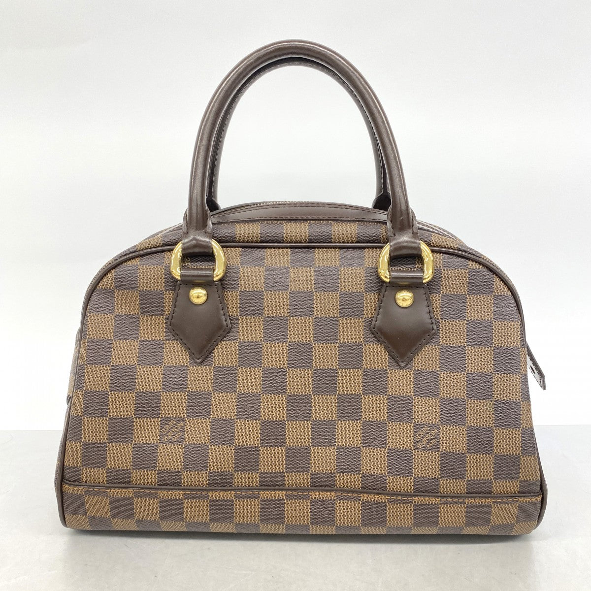 【6fc3472】ルイヴィトン ハンドバッグ ダミエ ドゥオモ N60008 エベヌ【中古】レディース