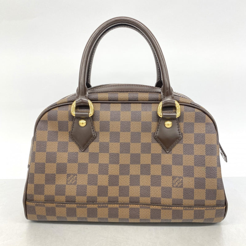 【6fc3472】ルイヴィトン ハンドバッグ ダミエ ドゥオモ N60008 エベヌ【中古】レディース