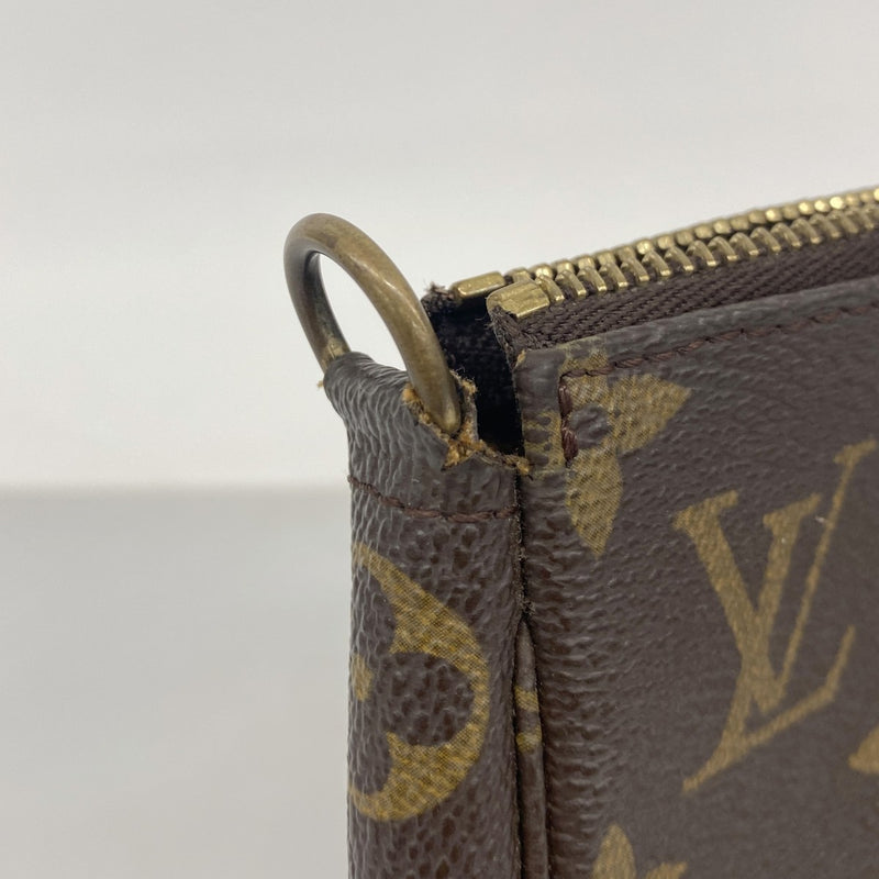 【6fc3482】ルイヴィトン ポーチ モノグラム ポシェットアクセソワール M51980 ブラウン【中古】レディース
