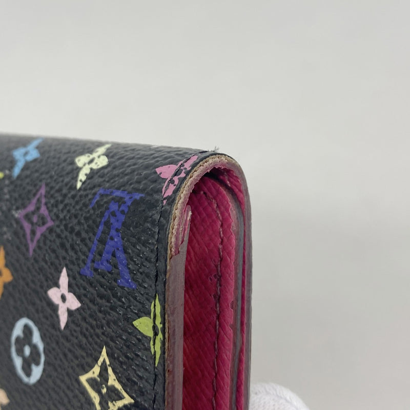 【6fc3485】ルイヴィトン キーケース モノグラム・マルチカラー ミュルティクレ4 M93732 ノワール/グルナード【中古】メンズ レディース ユニセックス