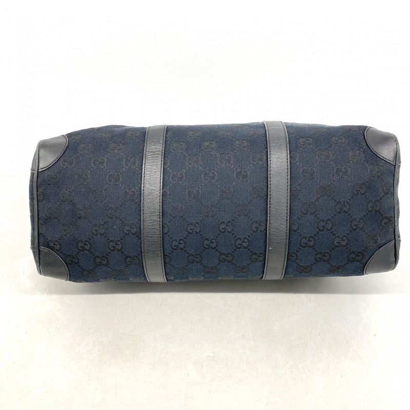 【6fc3497】グッチ ハンドバッグ GGキャンバス 000 0846 キャンバス ブラック シルバー金具【中古】レディース