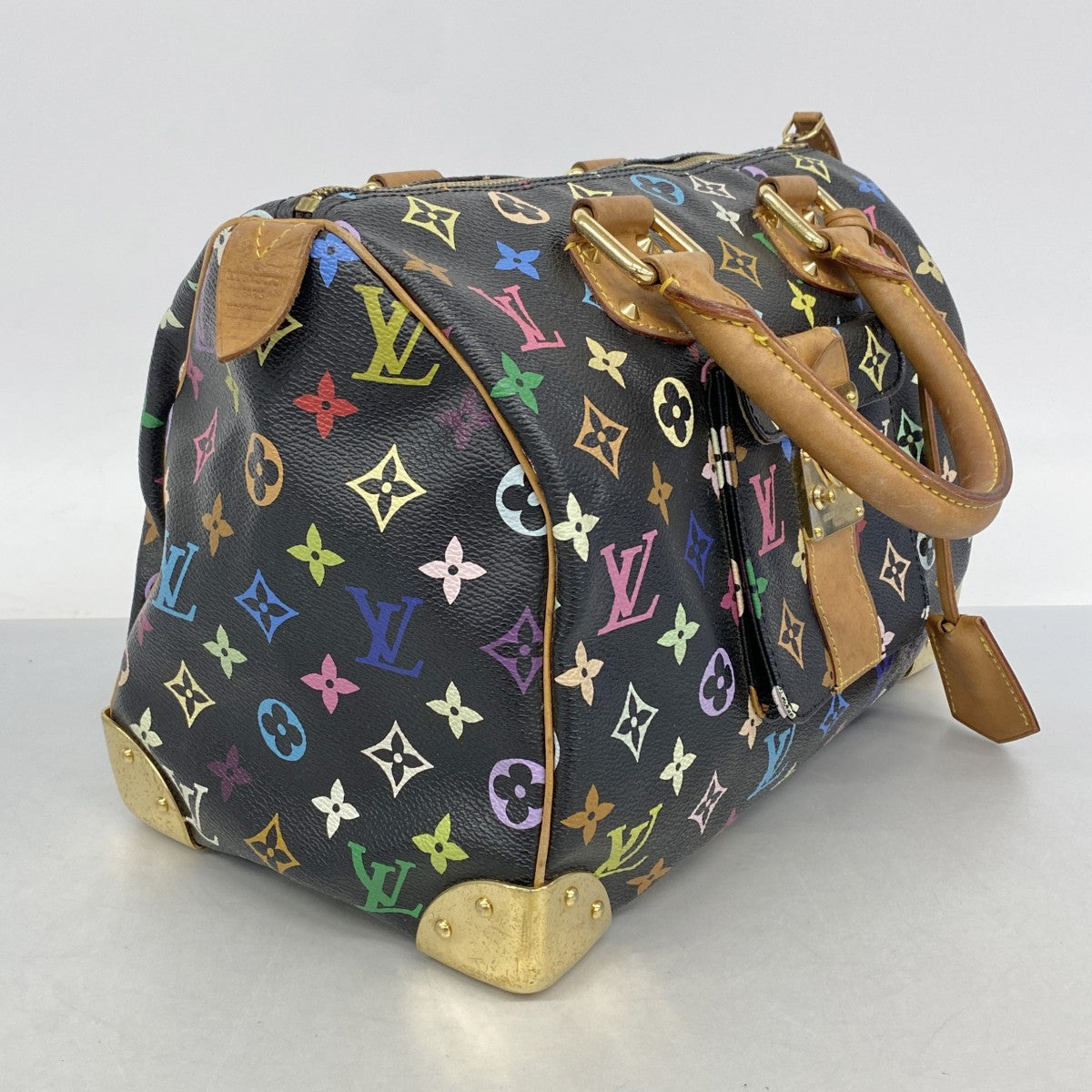 【6fc3512】ルイヴィトン ハンドバッグ モノグラム・マルチカラー スピーディ30 M92642 ノワール【中古】レディース