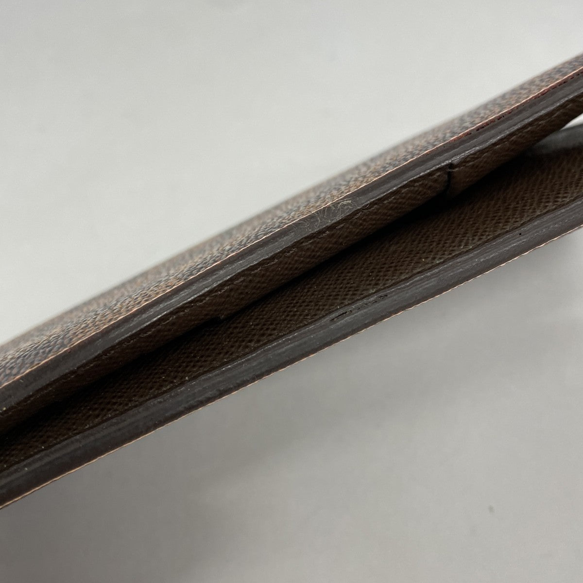 【6fc3513】ルイヴィトン 長財布 ダミエ ポルトフォイユブラザ N60017 エベヌ【中古】メンズ
