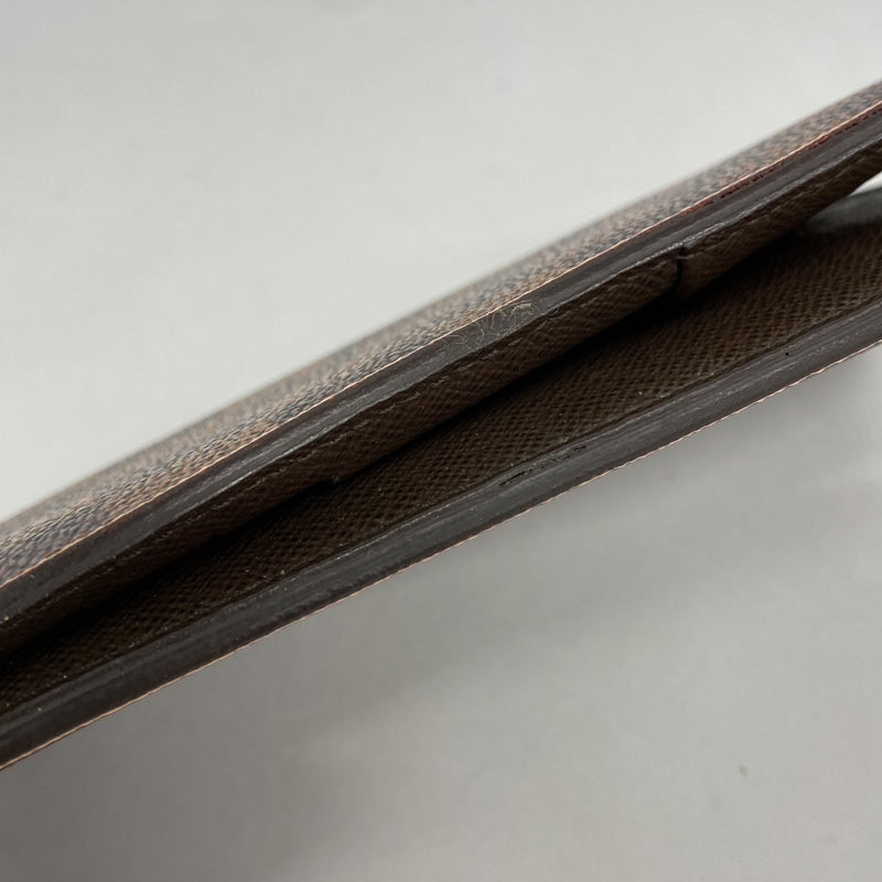 【6fc3513】ルイヴィトン 長財布 ダミエ ポルトフォイユブラザ N60017 エベヌ【中古】メンズ