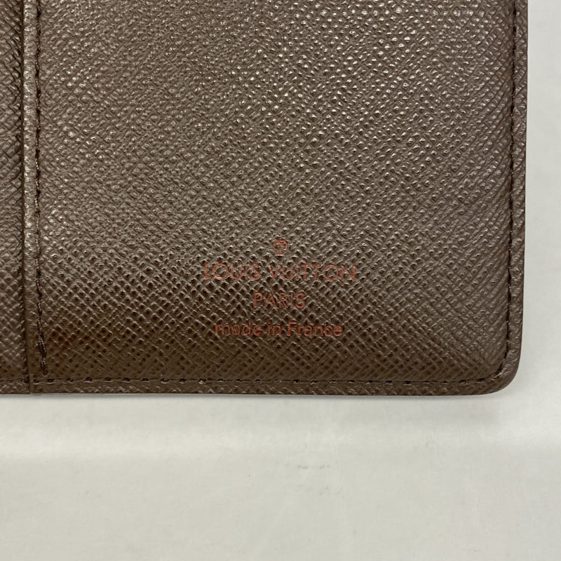 【6fc3513】ルイヴィトン 長財布 ダミエ ポルトフォイユブラザ N60017 エベヌ【中古】メンズ