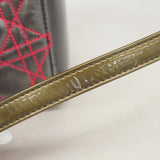 【6fc3515】クリスチャンディオール ハンドバッグ カナージュ レディディオール レザー シルバー ピンク シルバー金具 2wayバッグ【中古】レディース