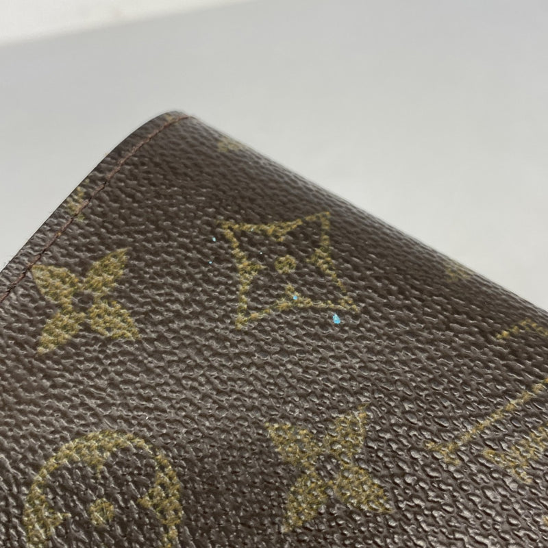 【6fc3546】ルイヴィトン 財布 モノグラム ポルトフォイユトレゾール M61736 ブラウン【中古】レディース
