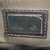 【6fc3557】フェンディ ハンドバッグ ズッカ ナイロンキャンバス ブラウン シルバー金具【中古】レディース