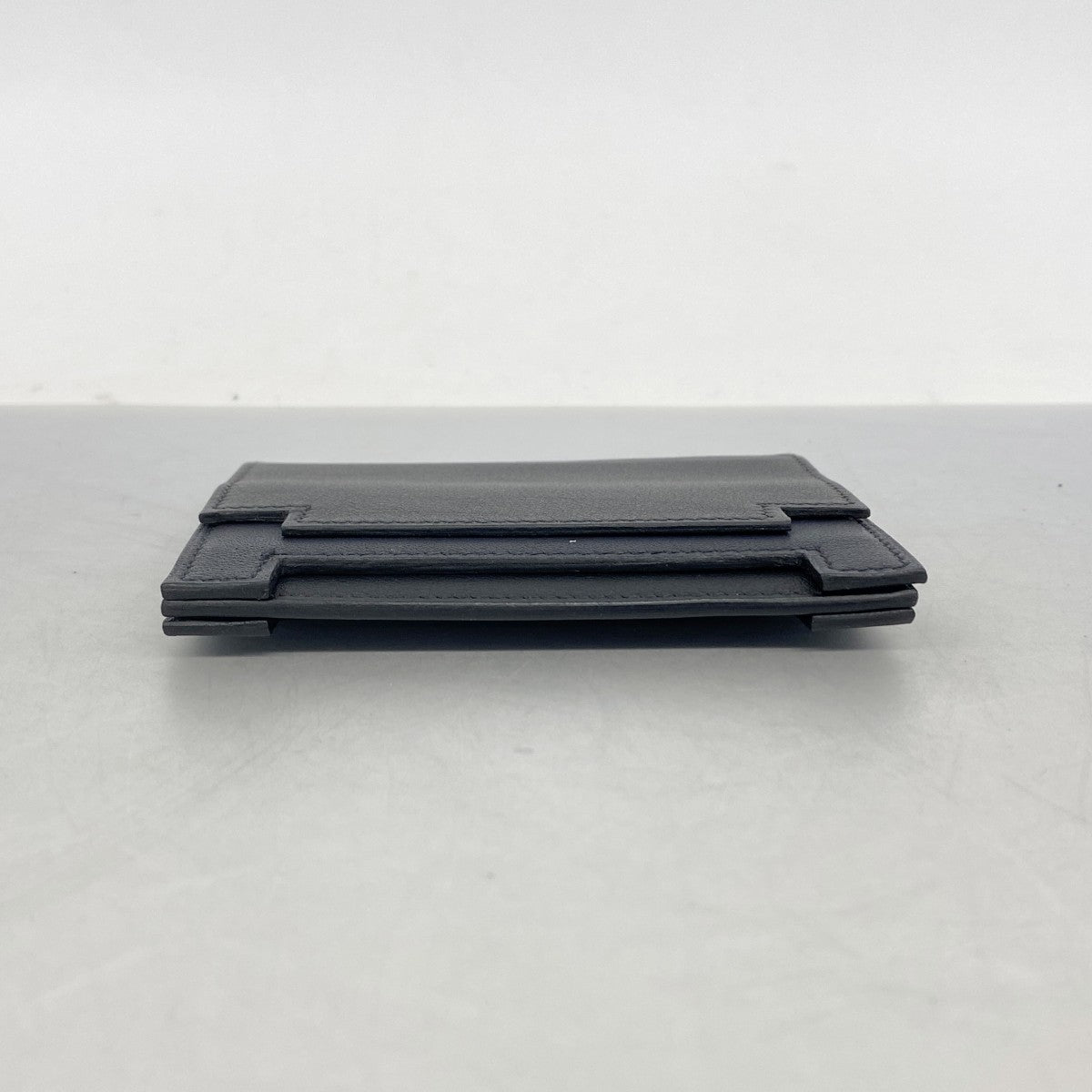 【6fc3565】エルメス カードケース ミュルチプリ スイフト ブラック A刻印【中古】メンズ