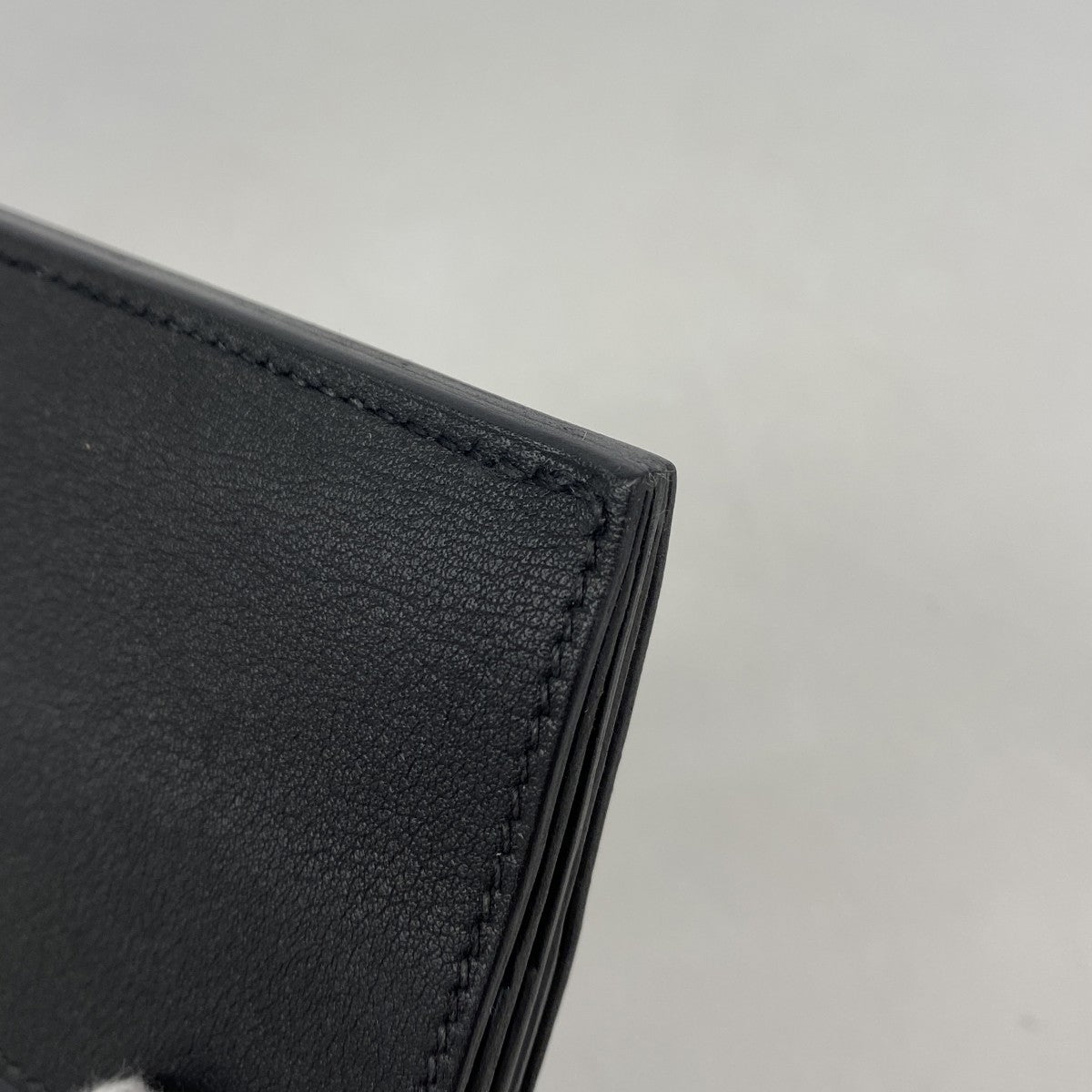 【6fc3565】エルメス カードケース ミュルチプリ スイフト ブラック A刻印【中古】メンズ
