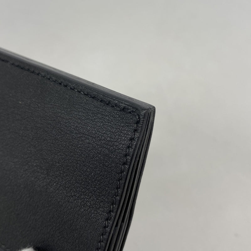 【6fc3565】エルメス カードケース ミュルチプリ スイフト ブラック A刻印【中古】メンズ