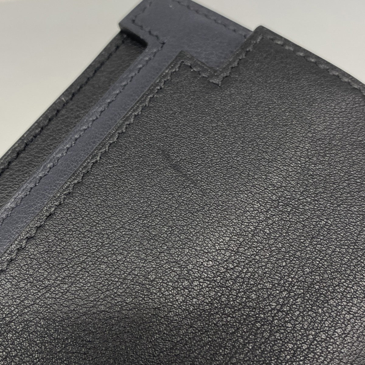 【6fc3565】エルメス カードケース ミュルチプリ スイフト ブラック A刻印【中古】メンズ
