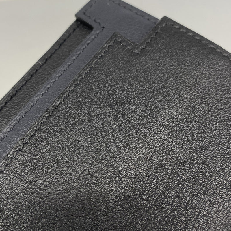 【6fc3565】エルメス カードケース ミュルチプリ スイフト ブラック A刻印【中古】メンズ