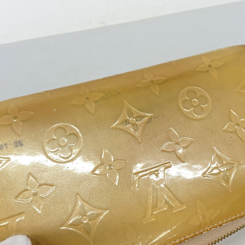 【6fc3574】ルイヴィトン 長財布 ヴェルニ ジッピーウォレット M91530 ローズフロランタン【中古】レディース