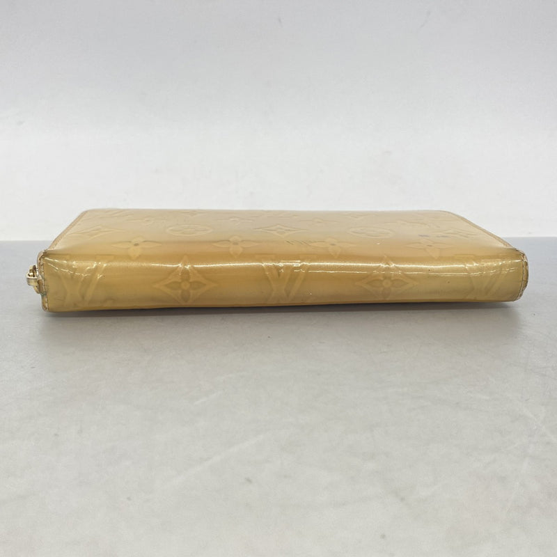 【6fc3574】ルイヴィトン 長財布 ヴェルニ ジッピーウォレット M91530 ローズフロランタン【中古】レディース