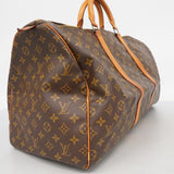 【6fc3588】ルイヴィトン ボストンバッグ モノグラム キーポル55 M41424 ブラウン【中古】メンズ レディース ユニセックス