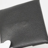 【6fc3614】エルメス コインケース バスティアヴェルソ ヴォーエプソン ブラック カノビ シルバー金具 Y刻印【中古】メンズ レディース ユニセックス