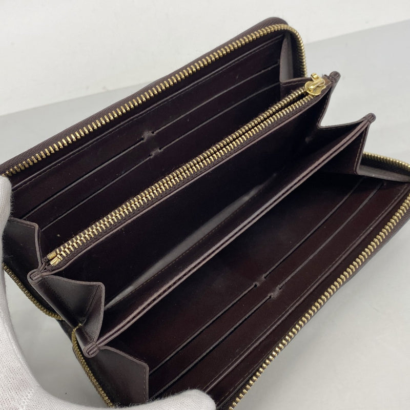 【6fc3631-k】ルイヴィトン 長財布 ヴェルニ ジッピーウォレット M93522 アマラント【中古】レディース