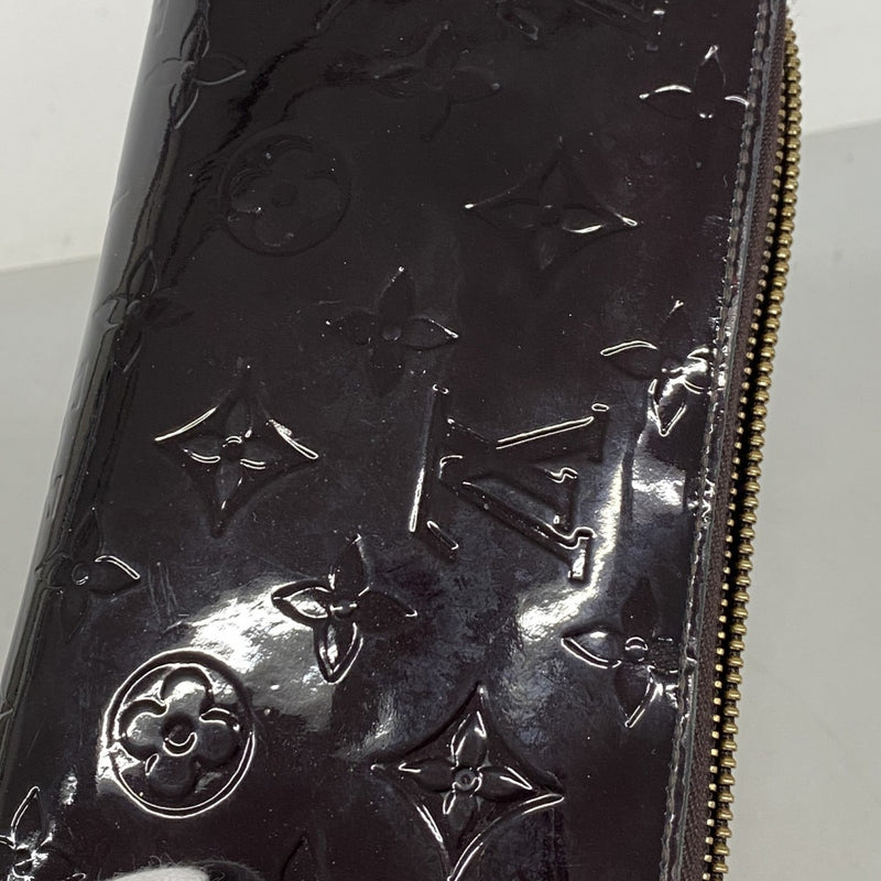 【6fc3631-k】ルイヴィトン 長財布 ヴェルニ ジッピーウォレット M93522 アマラント【中古】レディース