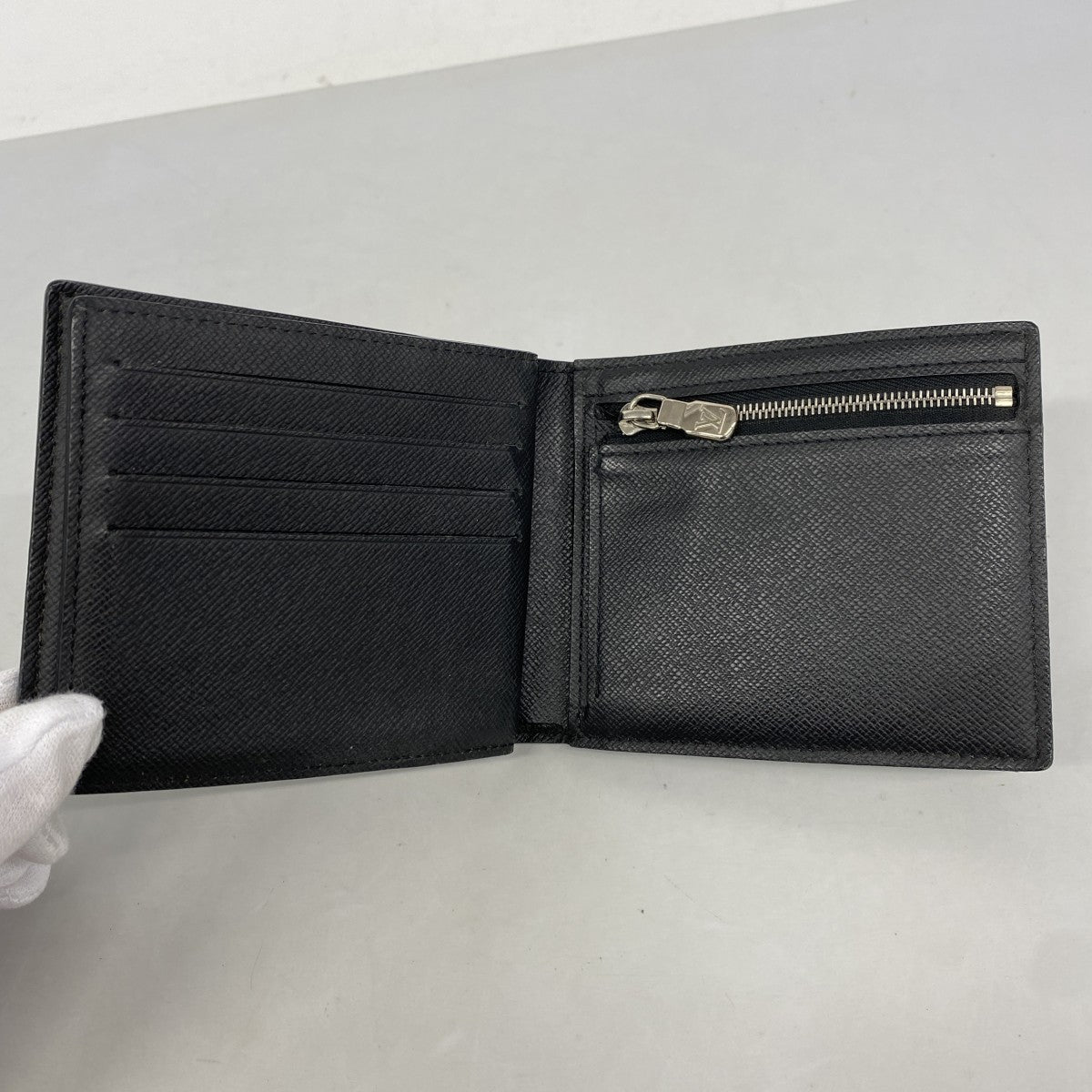 【6fc3632-k】ルイヴィトン 財布 ダミエ・グラフィット ポルトフォイユアメリゴNM N60053 ブラック【中古】メンズ