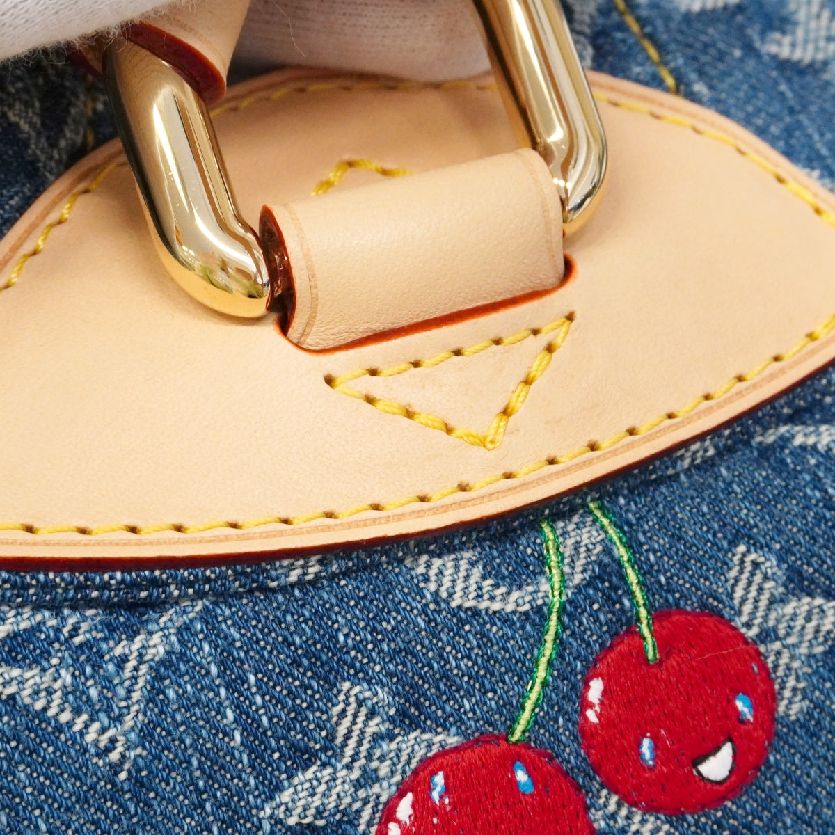 【6fc3639】ルイヴィトン リュック・デイパック モノグラムチェリー LV×TMヴェニス M13679 ブルー【中古】レディース
