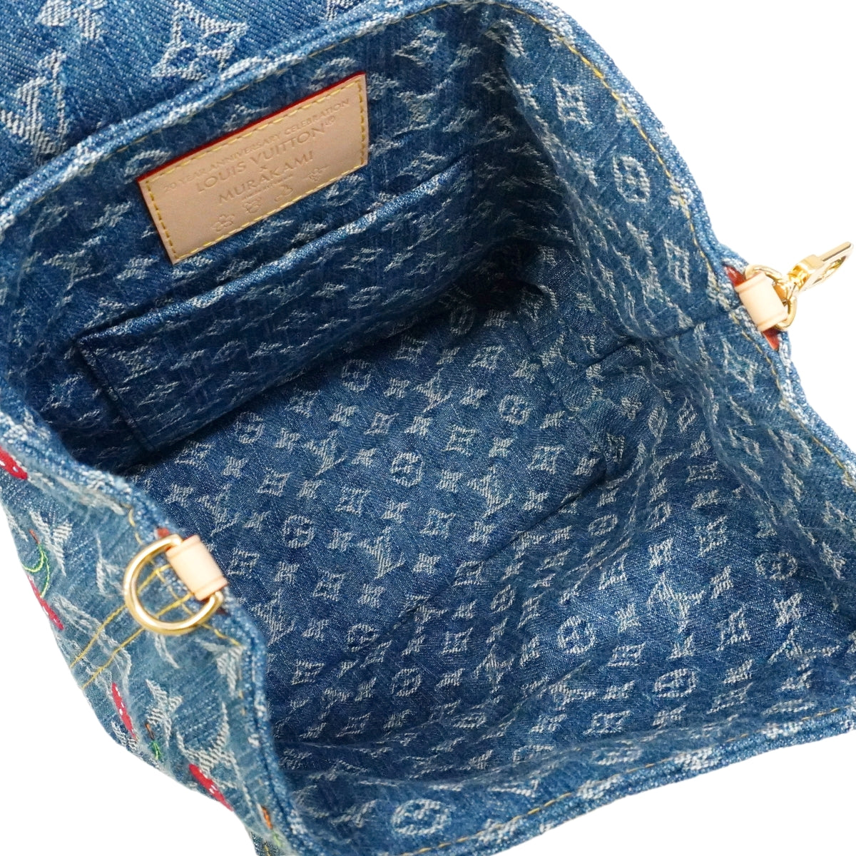 【6fc3639】ルイヴィトン リュック・デイパック モノグラムチェリー LV×TMヴェニス M13679 ブルー【中古】レディース