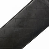 【6fc3642】シャネル ショルダーバッグ デカマトラッセ Wチェーン ラムスキン ブラック ゴールド金具【中古】レディース