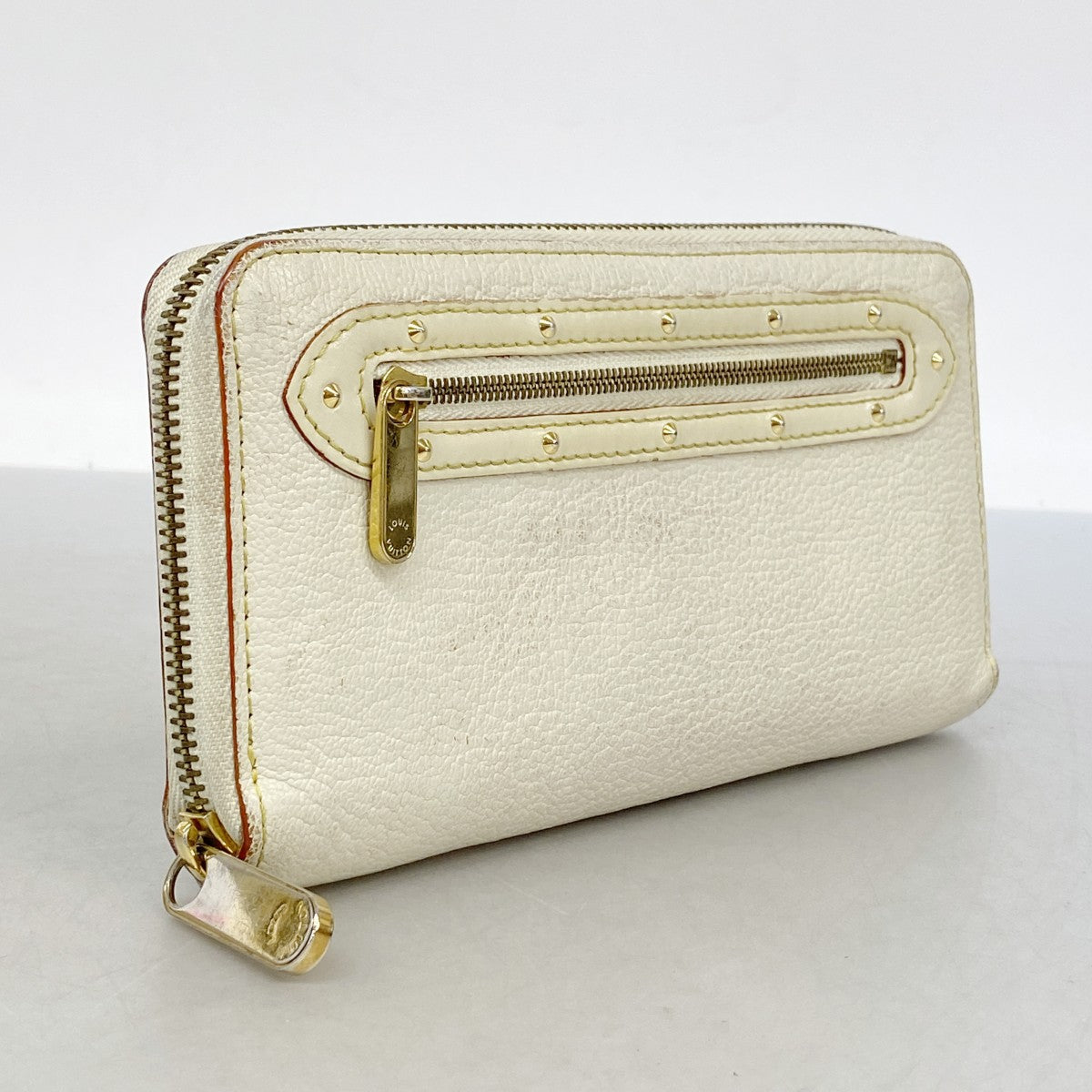 【6fc3667】ルイヴィトン 長財布 スハリ ジッピーウォレット M93026 アイボリー【中古】レディース