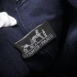 【6fc3680】エルメス トートバッグ フールトゥMM キャンバス ネイビー シルバー金具【中古】メンズ レディース ユニセックス
