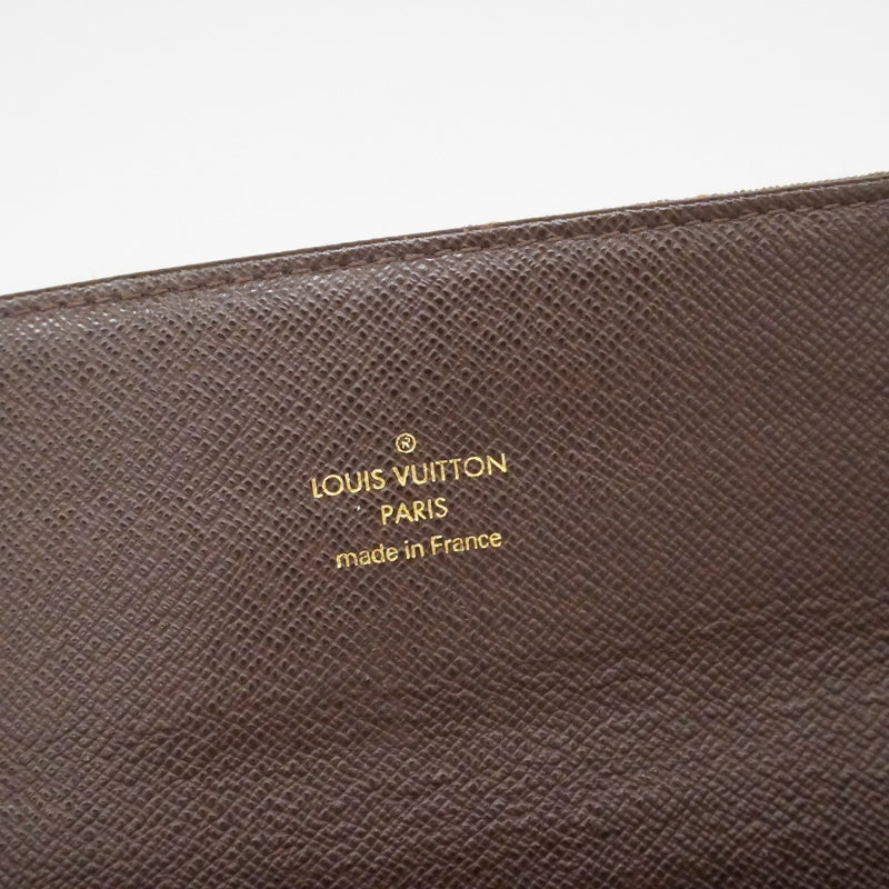 【6fc3687】ルイヴィトン 長財布 モノグラム・ミニラン ポルトフォイユサラ M95234 エベヌ【中古】レディース