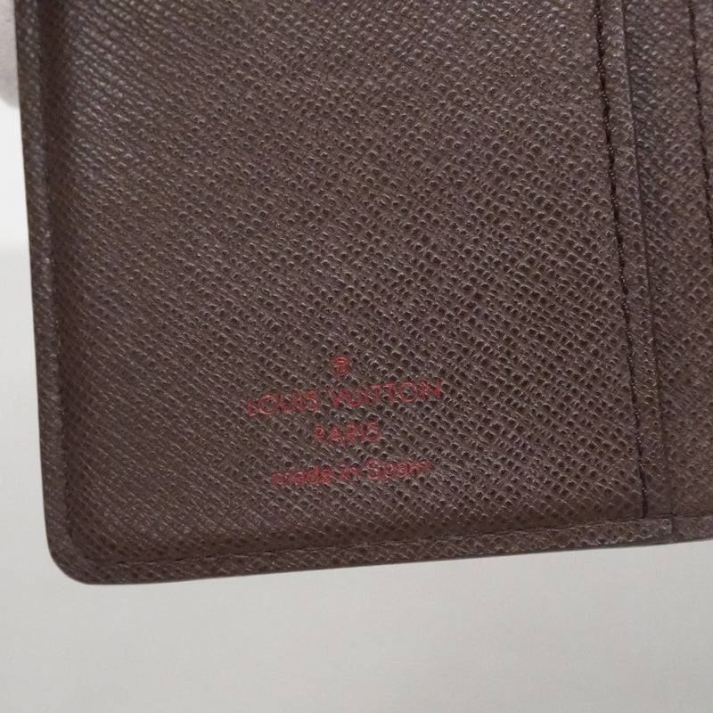 【6fc3689】ルイヴィトン 財布 ダミエ ポルトモネビエヴィエノワ N61664 エベヌ【中古】レディース