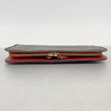 【6fc3723】ルイヴィトン 長財布 モノグラム ポルトフォイユアンソリット M60250 ブラウン ルージュ【中古】レディース