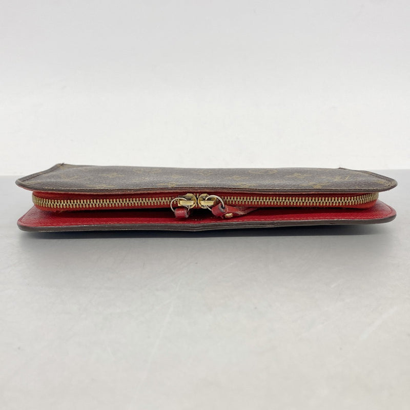 【6fc3723】ルイヴィトン 長財布 モノグラム ポルトフォイユアンソリット M60250 ブラウン ルージュ【中古】レディース