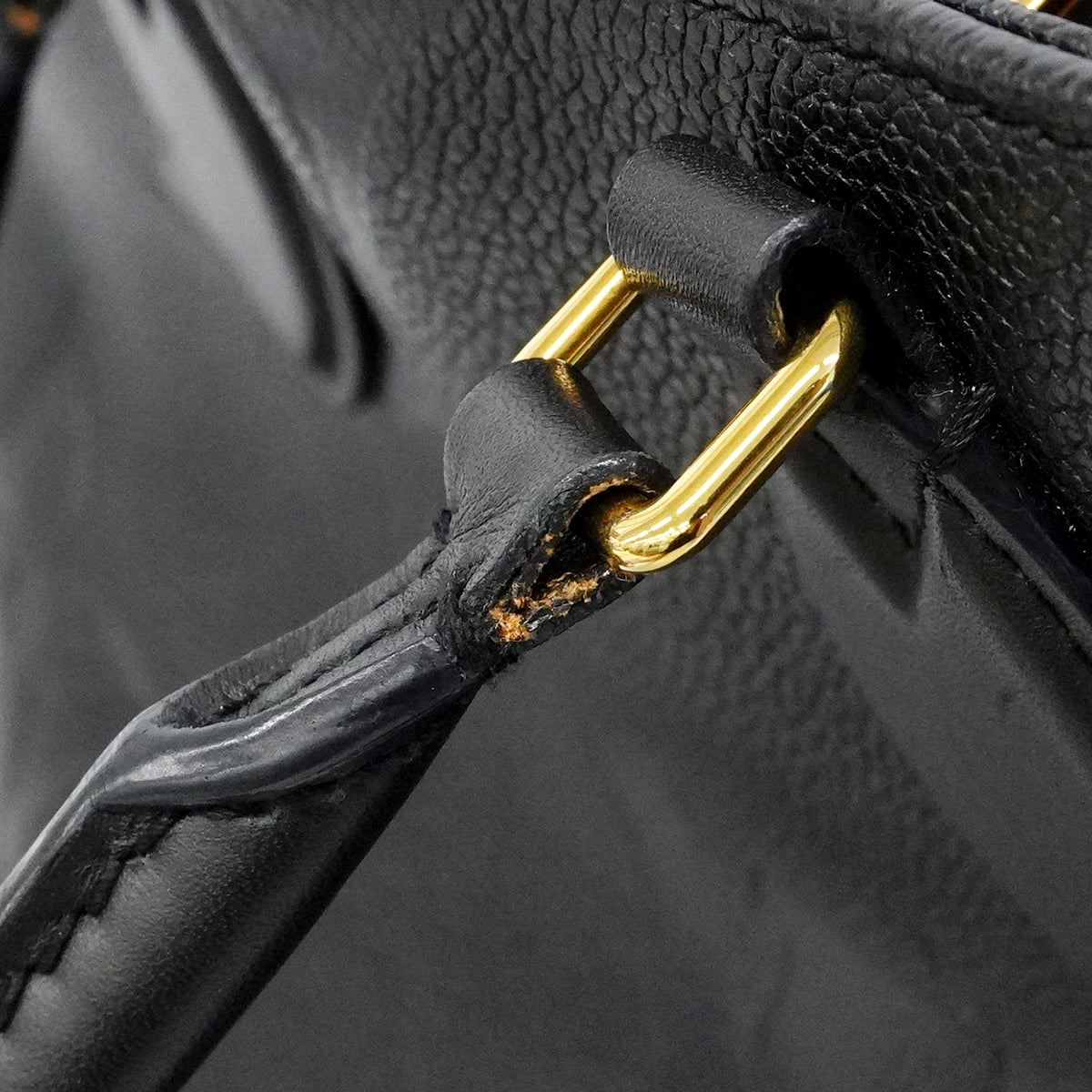 【6fc3752】ルイヴィトン トートバッグ モノグラム・アンプラント オンザゴーMM M45595 ノワール 2wayバッグ【中古】レディース