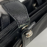 【6fc3757-h】シャネル トートバッグ パリビアリッツ キャンバス ブラック シルバー金具【中古】レディース