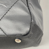 【6fc3757-h】シャネル トートバッグ パリビアリッツ キャンバス ブラック シルバー金具【中古】レディース