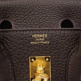 【6fc3759-g】エルメス ハンドバッグ バーキン25 トゴ ベブラン ゴールド金具 G刻印【中古】レディース