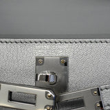 【6fc3760-g】エルメス ハンドバッグ ミニケリー2 シェブルシャムキラ アルジャン シルバー金具 G刻印 2wayバッグ【中古】レディース