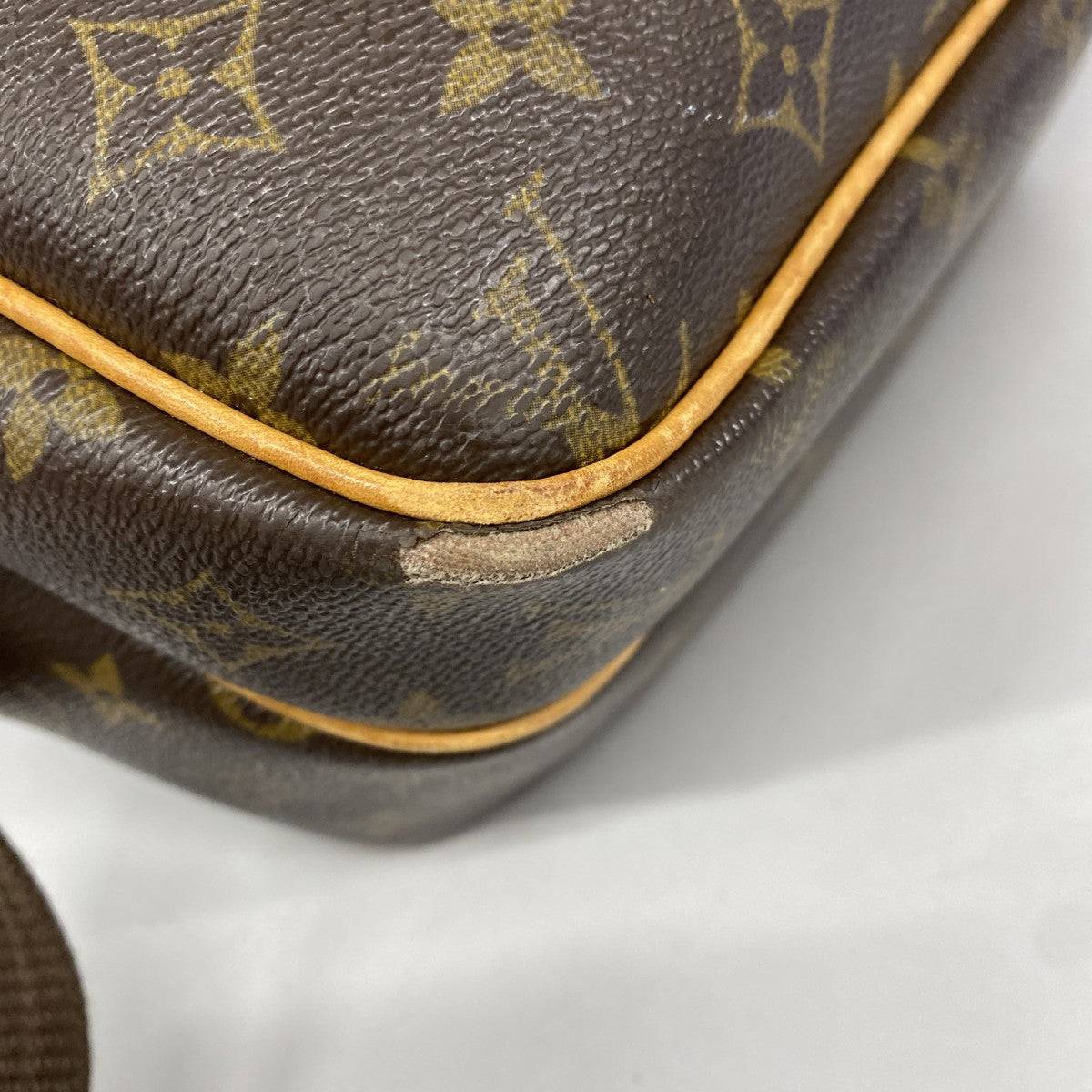 【6fc3769】ルイヴィトン ショルダーバッグ モノグラム リポーターPM M45254 ブラウン【中古】レディース