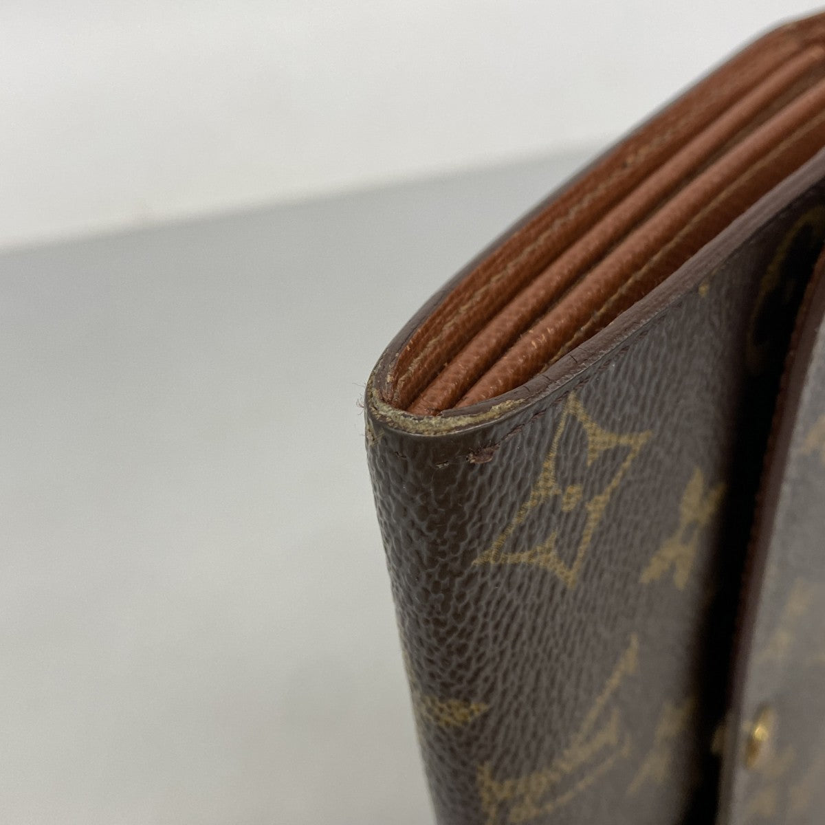 【6fc3770】ルイヴィトン 長財布 モノグラム ポシェットポルトモネクレディ M61725 ブラウン【中古】レディース