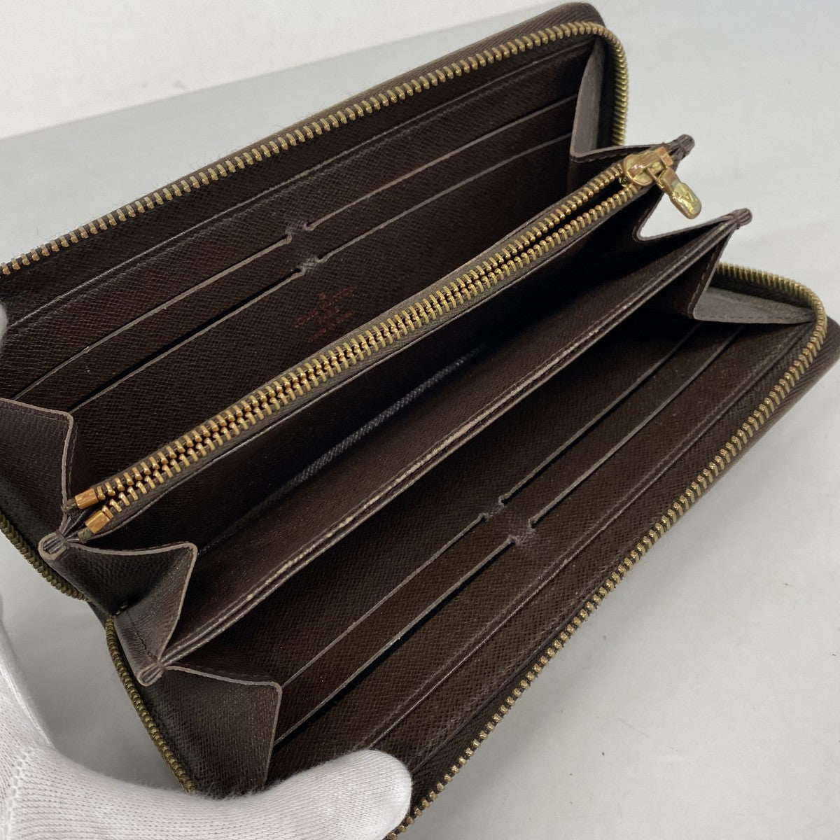 【6fc3772】ルイヴィトン 長財布 ダミエ ジッピーウォレット N60015 エベヌ【中古】メンズ レディース ユニセックス