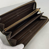 【6fc3772】ルイヴィトン 長財布 ダミエ ジッピーウォレット N60015 エベヌ【中古】メンズ レディース ユニセックス