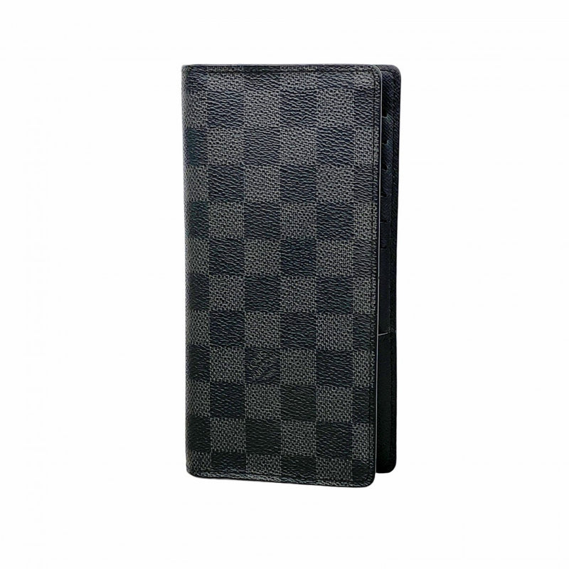 【6fc3797】ルイヴィトン 長財布 ダミエ・グラフィット ポルトフォイユブラザ N62665 ブラック【中古】メンズ