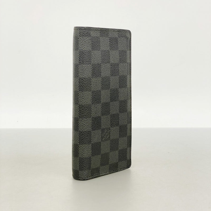 【6fc3797】ルイヴィトン 長財布 ダミエ・グラフィット ポルトフォイユブラザ N62665 ブラック【中古】メンズ