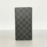 【6fc3797】ルイヴィトン 長財布 ダミエ・グラフィット ポルトフォイユブラザ N62665 ブラック【中古】メンズ
