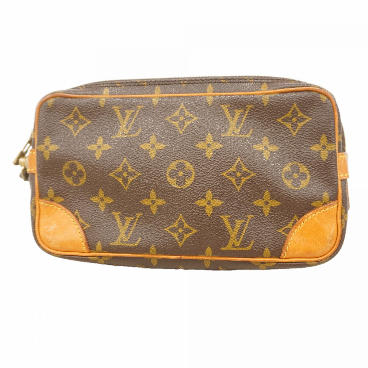 【6fc3804】ルイヴィトン クラッチバッグ モノグラム マルリードラゴンヌPM M51827 ブラウン【中古】メンズ